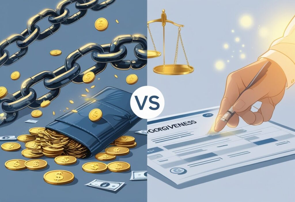 Digital wallet versus traditional checks in modern finance.