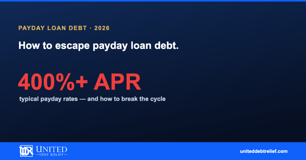 How to get out of payday loan debt in 2026, strategies that work | United Debt Relief