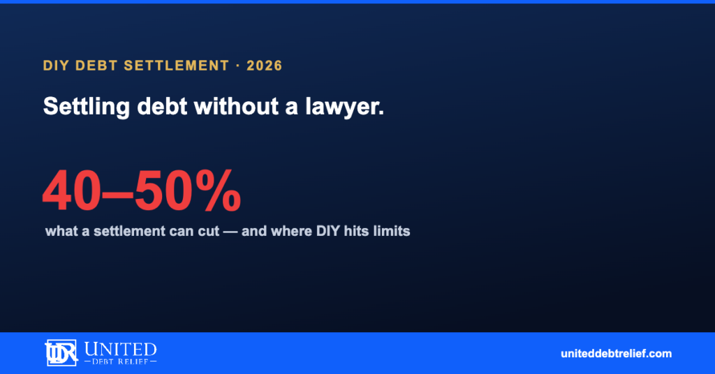 How to settle debt without a lawyer in 2026, what works and the limits you should know | United Debt Relief