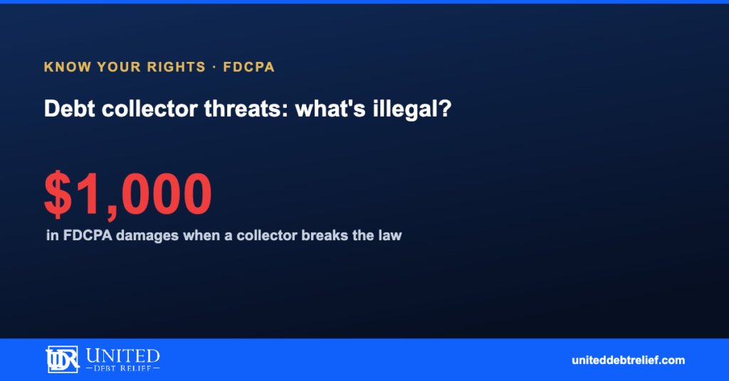 Debt collector threats in 2026, what's illegal, what's legal, and how to fight back | United Debt Relief