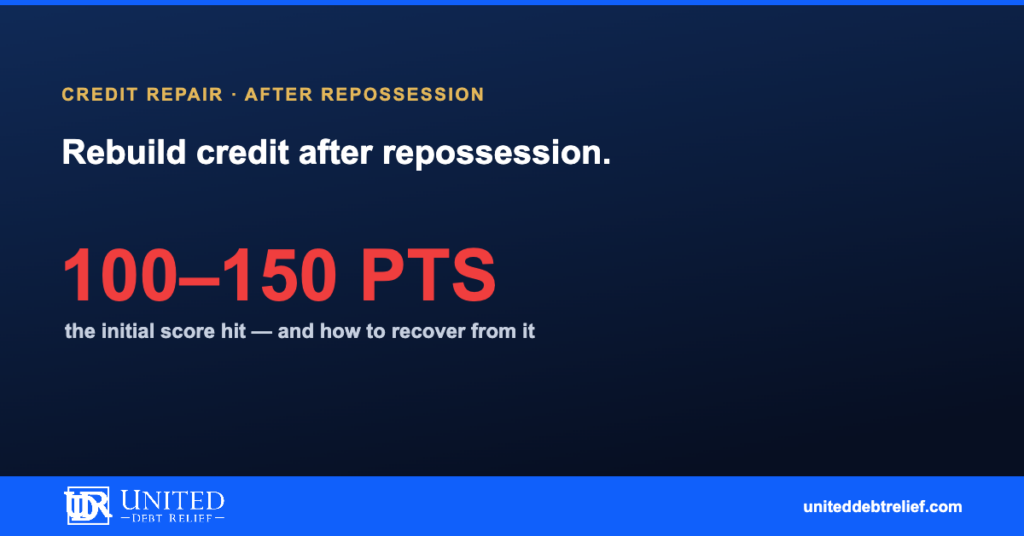 Credit repair after repossession in 2026, how to rebuild your credit and what to expect | United Debt Relief