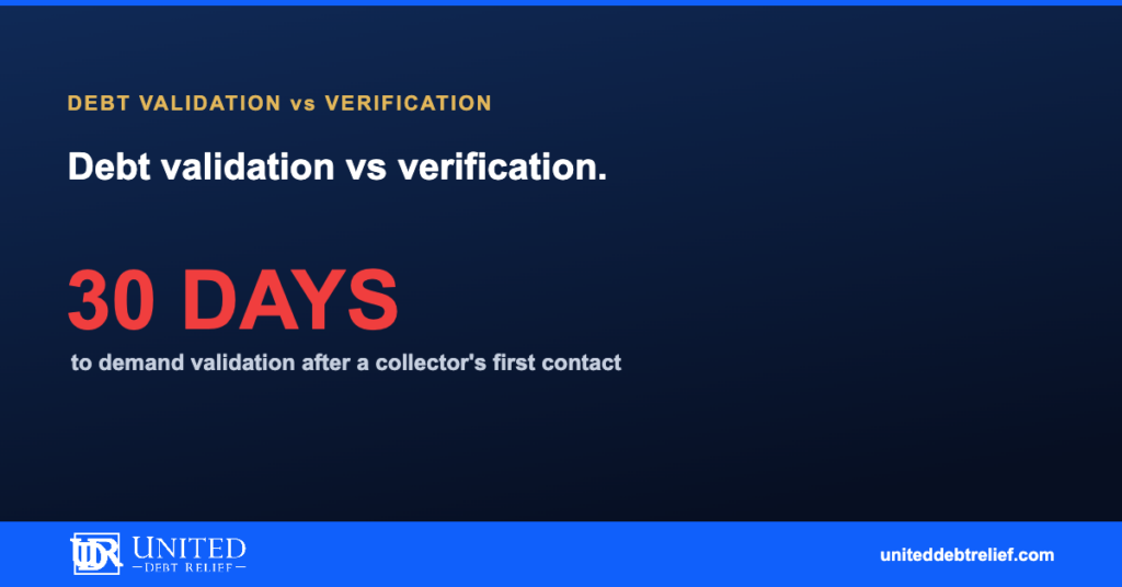 Debt validation vs. verification in 2026, the difference and why it matters | United Debt Relief