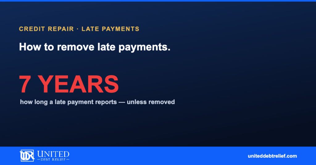 How to remove late payments from your credit report in 2026, what works | United Debt Relief