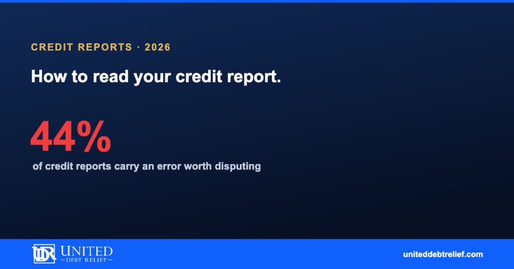 How to read your credit report in 2026, every section explained and what to look for | United Debt Relief